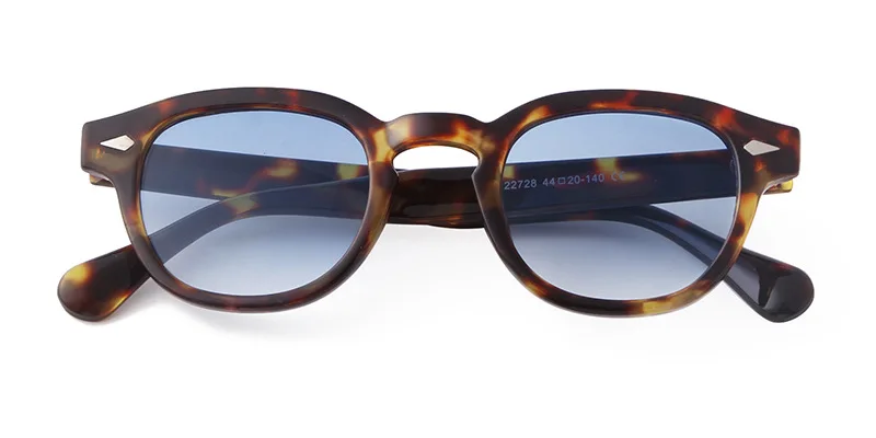 Vintage Fashion Shell Round Sunglasses Women Men 2024 Brand Design Retro Rivet Yellow Blue Lens Square Sun Glasses Female UV400