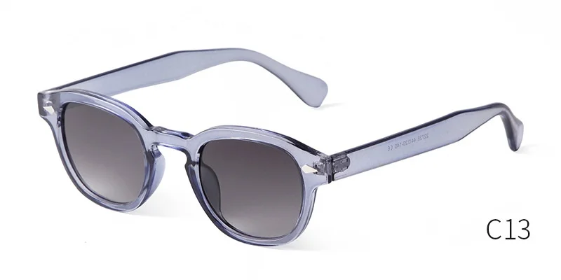 Vintage Fashion Shell Round Sunglasses Women Men 2024 Brand Design Retro Rivet Yellow Blue Lens Square Sun Glasses Female UV400