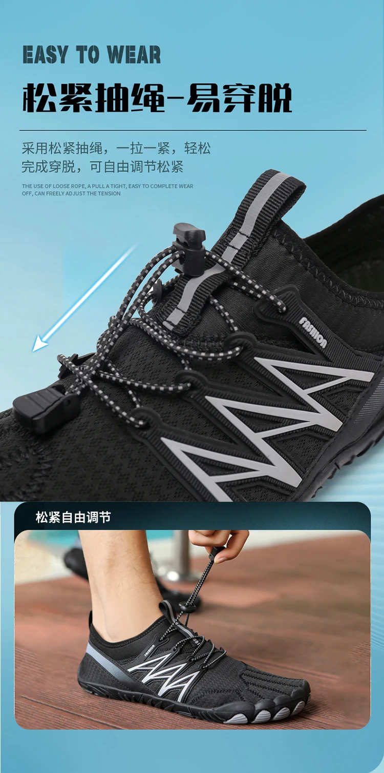 Unisex Indoor Mucltiple Usee Training Shoes Women Large Size Wading Shoes Couples Vacation Beach Game Aqua Shoes Men Squat Shoes