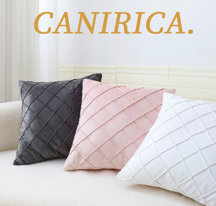 Geometric Cushion Cover Velvet Pillow  Living Room Decoration Pillows for Sofa Home Decor Polyester Blend 45x45cm Pillowcase