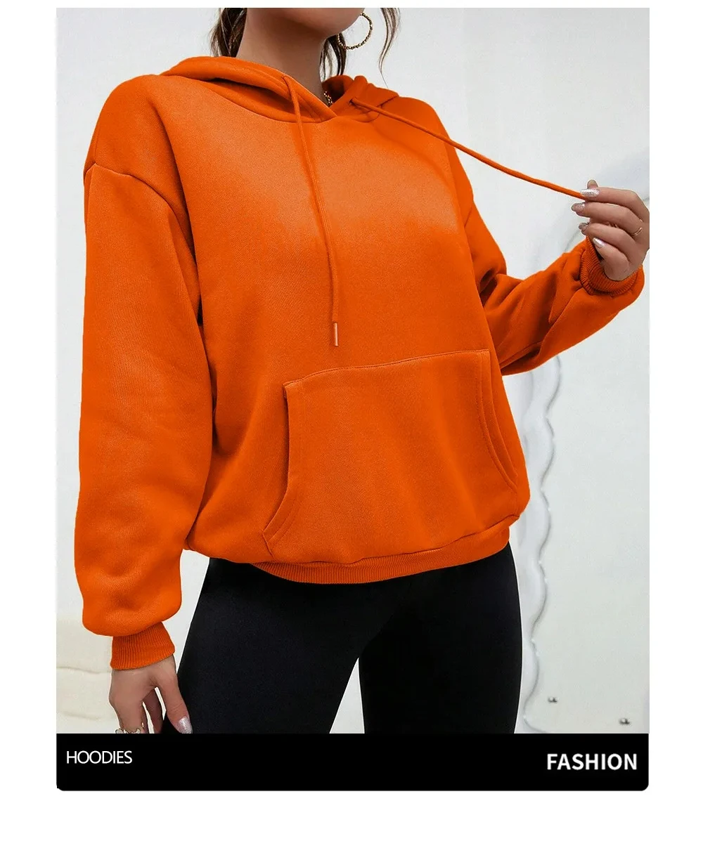 Autumn Womens Hoodies Cute Cat Paw Printing Sweatshirts Warm Fleece Soft Comfortable Pullovers Fashion Loose Female Clothing