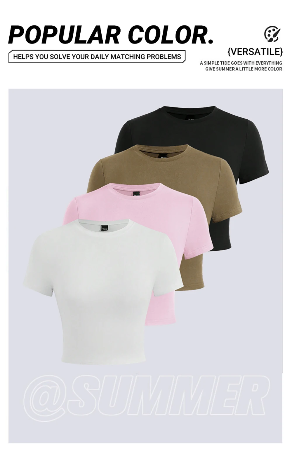Summer Street Tight Elasticity T-Shirt Yoga Solid Color Women T Shirts Breathable Sexy Sportswear Crop Soft Female Short Sleeves