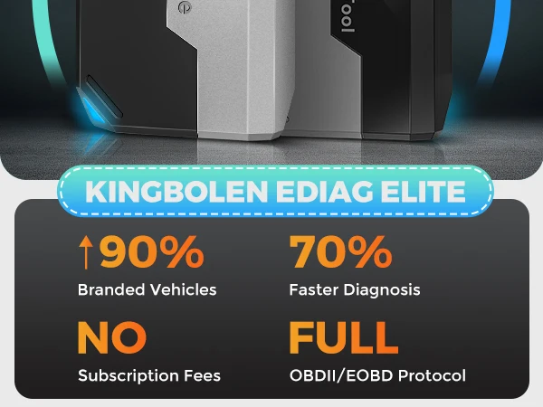 [2026 NEW] KINGBOLEN Ediag Elite Bi-Directional Scanner with Lifetime Free Update &15 Resets Car Diagnostic Tool pk Thinkdiag