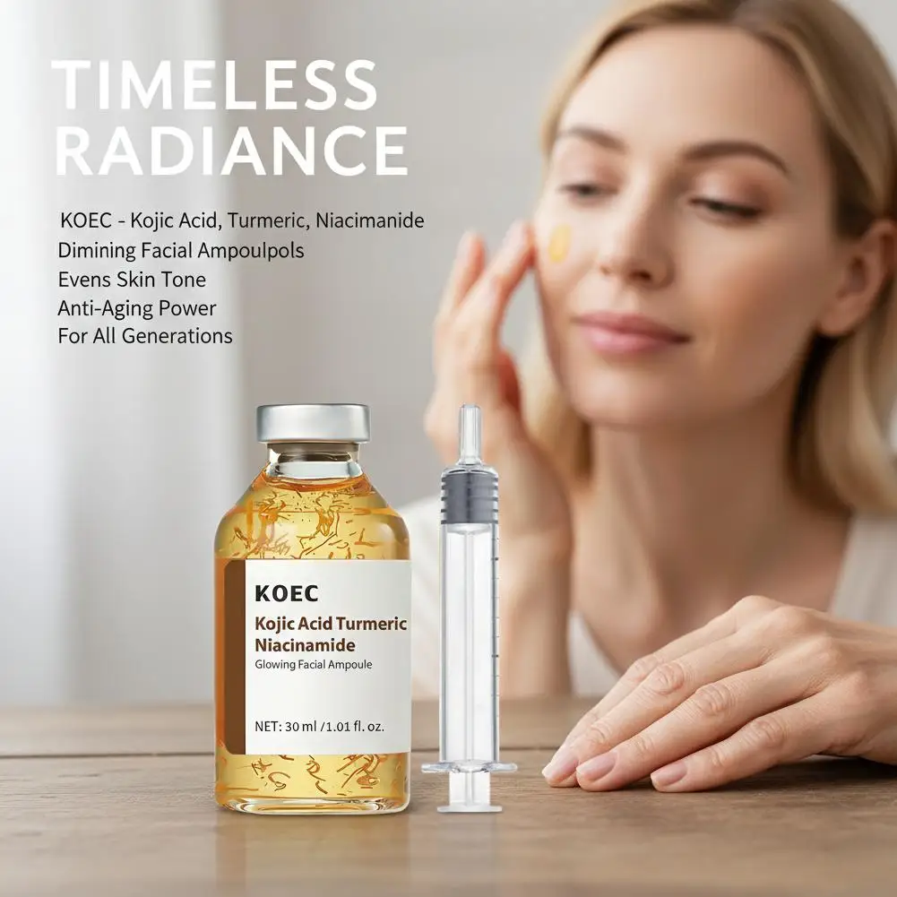30ml Deep Collagen Silk Peptide Ampoule PDRN Firming Face Serum,Hydrating K-Beauty Essence for Elastic Glowing Skin Care 30/50ml
