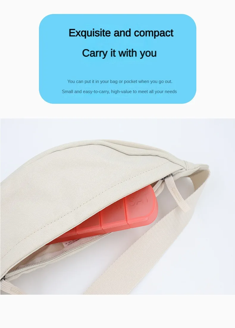 Weekly Medicine Pill's Box Pill Case Drug Dispense Mini Portable Pills Organizer Case 7 Grids PillBox Tablet Storage Container