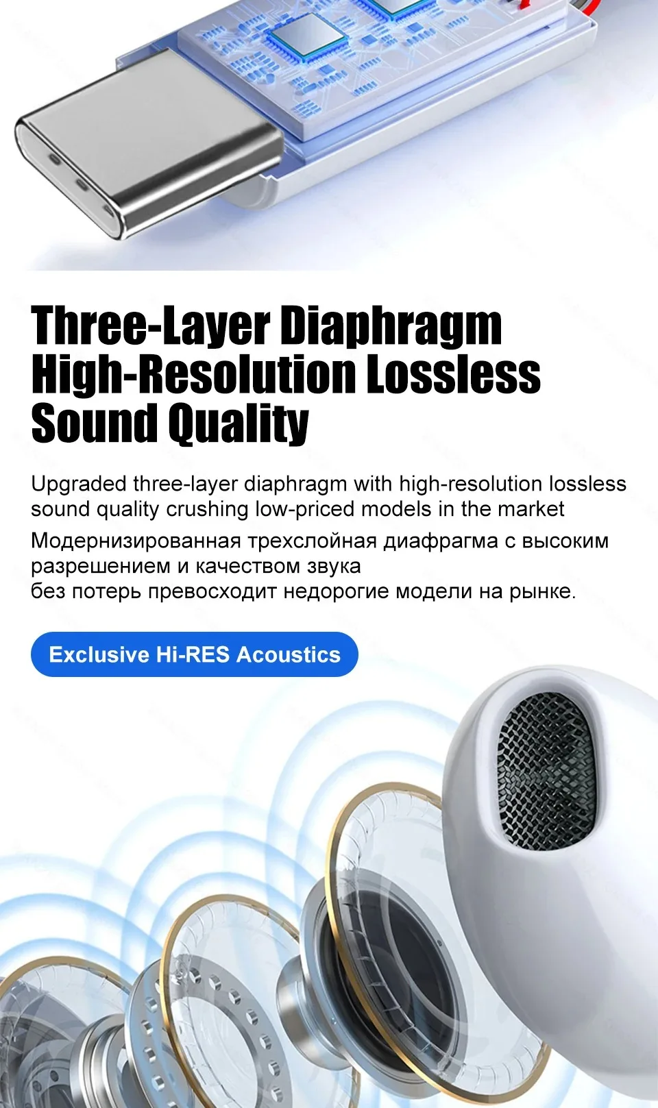 Type C Headphones Wired Earbuds For Xiaomi Redmi Poco Oneplus Google OPPO Huawei Honor Samsung Earphones Laptops Tablet Headset