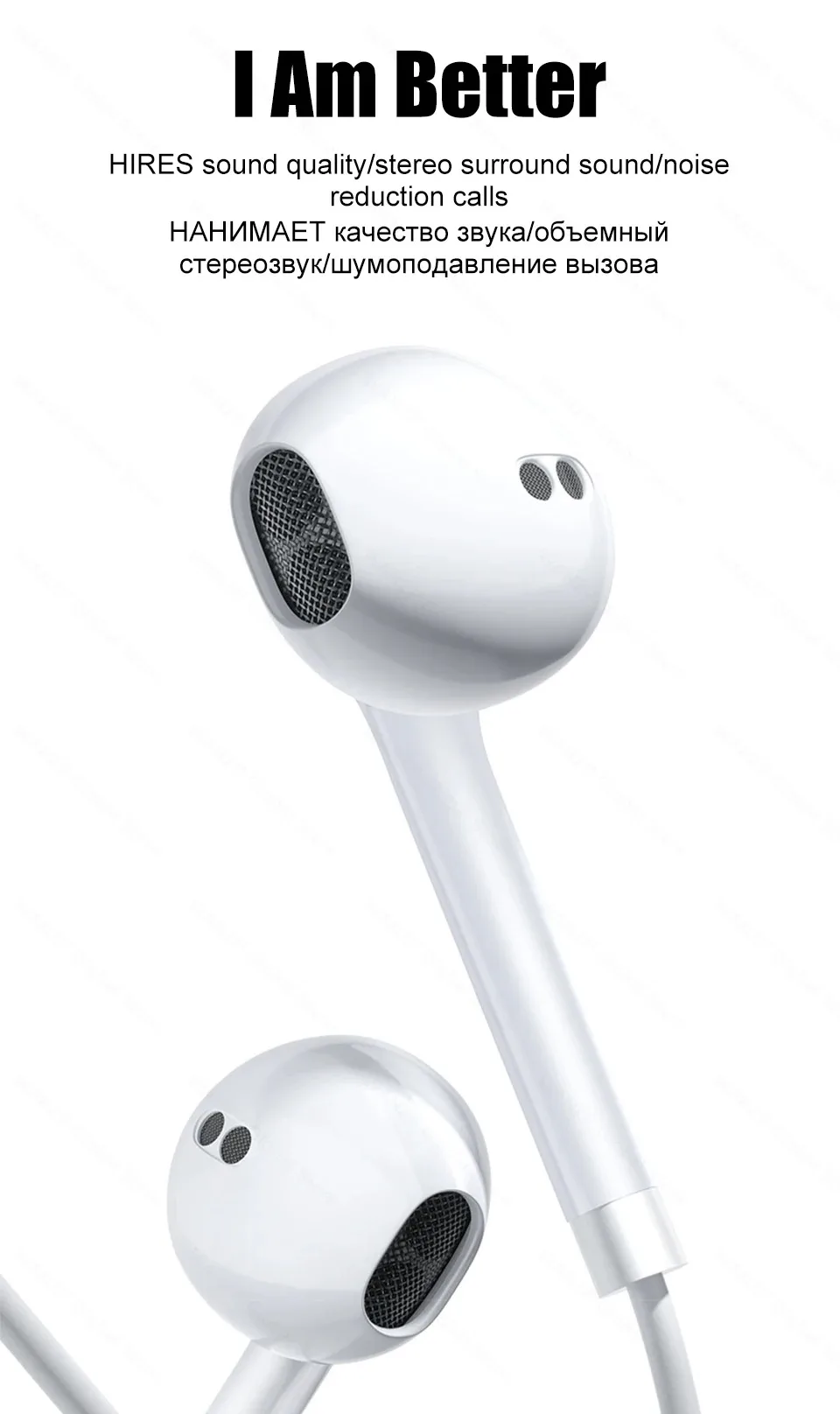 Type C Headphones Wired Earbuds For Xiaomi Redmi Poco Oneplus Google OPPO Huawei Honor Samsung Earphones Laptops Tablet Headset