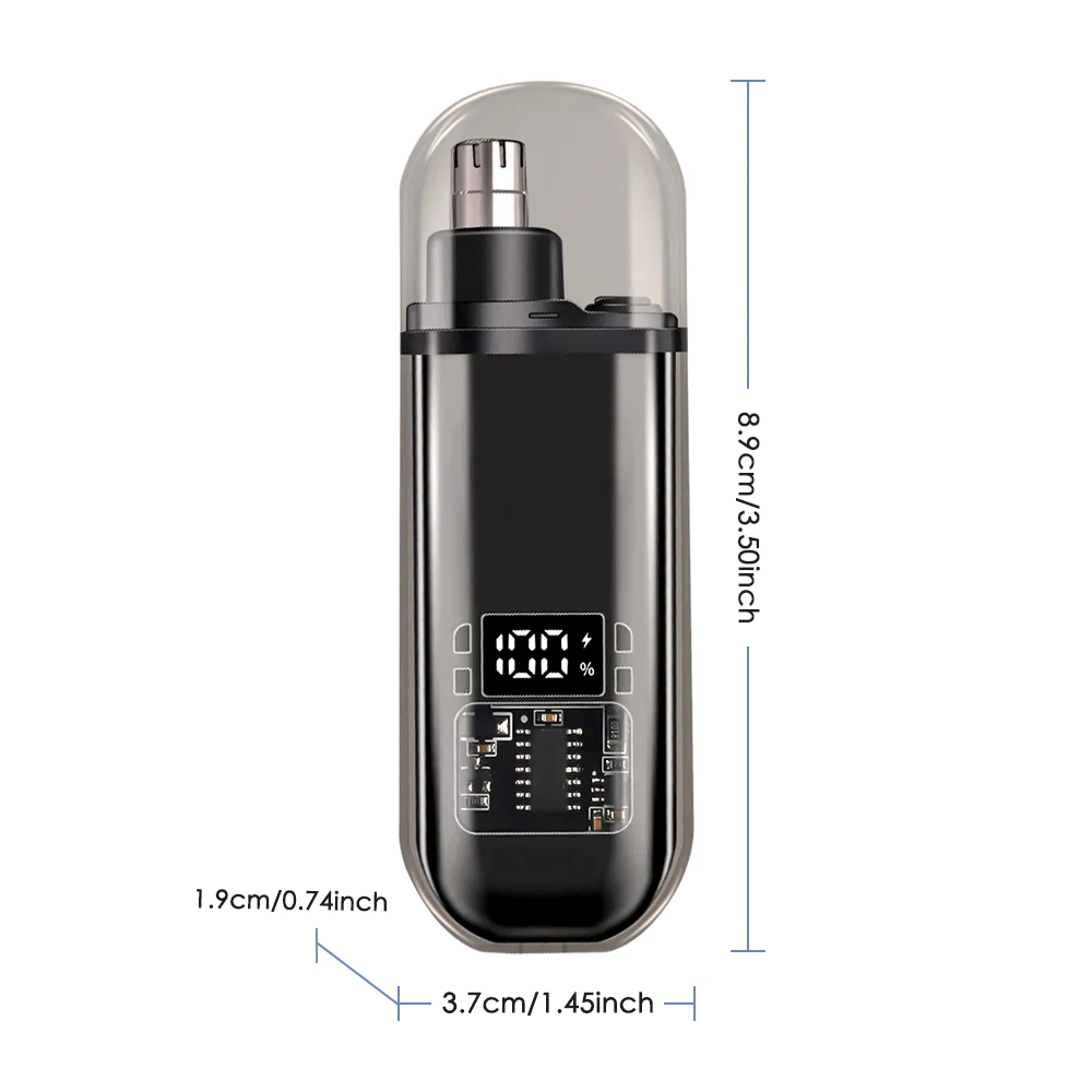 3 in 1 Mini Pocket Nose Hair Trimmer Painless Clipper Nose Ears Hair Eyebrow Waterproof Portable Trimmer For Men Women
