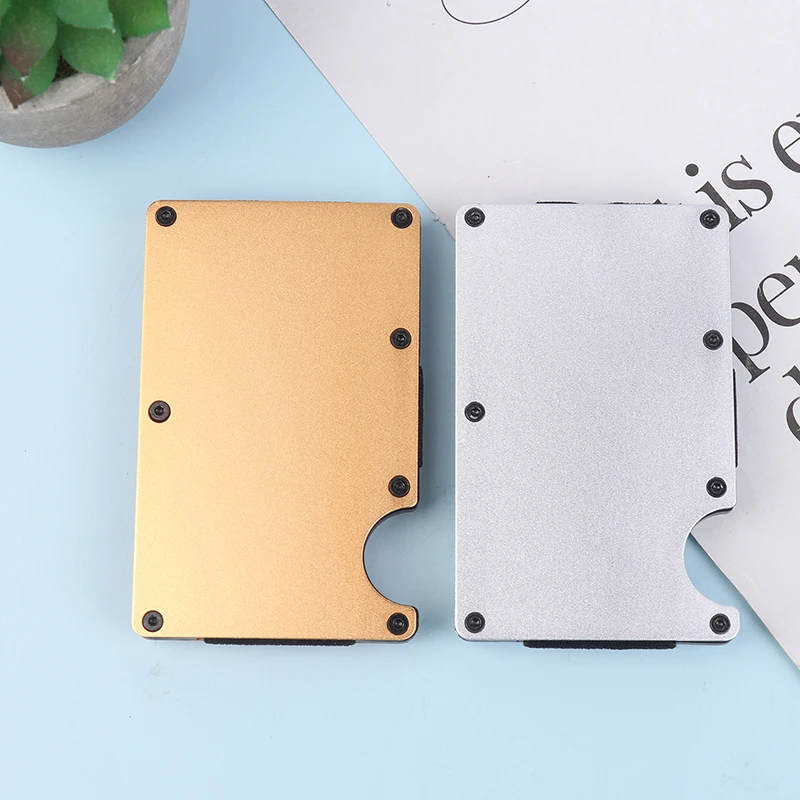 Minimalist Wallet For Men & Women - Slim RFID Wallet, Scratch Resistant, Credit Card Holder & Money Clip, Easily Removable Money