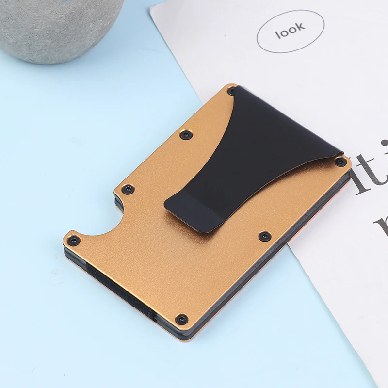 Minimalist Wallet For Men & Women - Slim RFID Wallet, Scratch Resistant, Credit Card Holder & Money Clip, Easily Removable Money