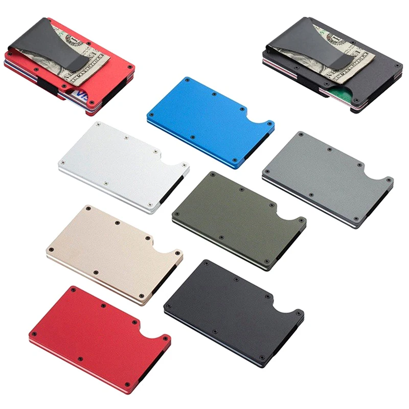 Minimalist Wallet For Men & Women - Slim RFID Wallet, Scratch Resistant, Credit Card Holder & Money Clip, Easily Removable Money