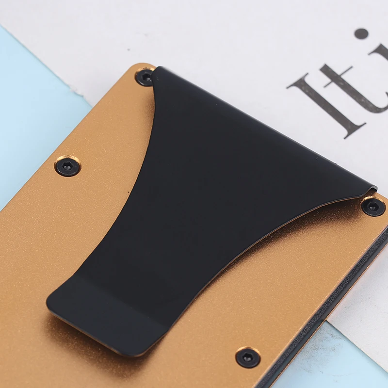 Minimalist Wallet For Men & Women - Slim RFID Wallet, Scratch Resistant, Credit Card Holder & Money Clip, Easily Removable Money