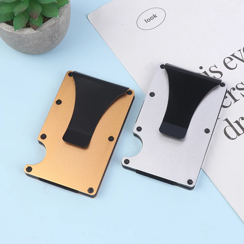 Minimalist Wallet For Men & Women - Slim RFID Wallet, Scratch Resistant, Credit Card Holder & Money Clip, Easily Removable Money