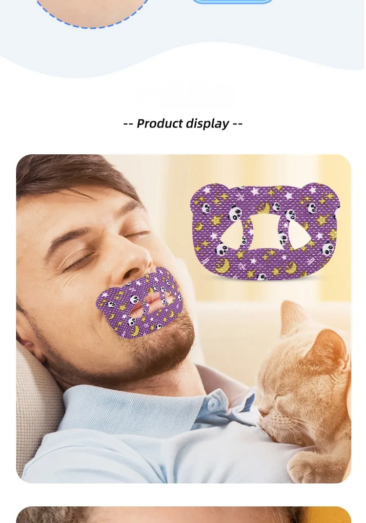 30Pcs Anti-Snoring Stickers Children Adult Night Sleep Lip Nose Breathing Improving Patch Mouth Correction Orthosis Tape