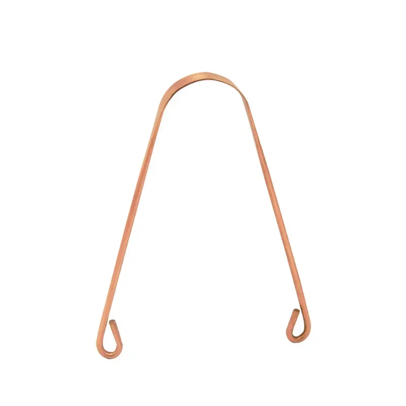 1PCS Pure Copper Oral Cleaner Brush Tongue Scraper Fresh Cleaning Hygiene High Quality Tounge Scraper