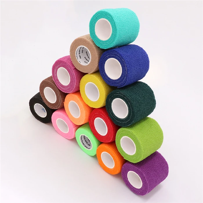 COYOCO Colorful Sport Self Adhesive Elastic Bandage Wrap Tape 4.8m Bands For Knee Support Pads Finger Ankle Palm Animal Pet
