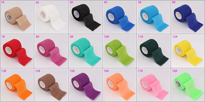 COYOCO Colorful Sport Self Adhesive Elastic Bandage Wrap Tape 4.8m Bands For Knee Support Pads Finger Ankle Palm Animal Pet