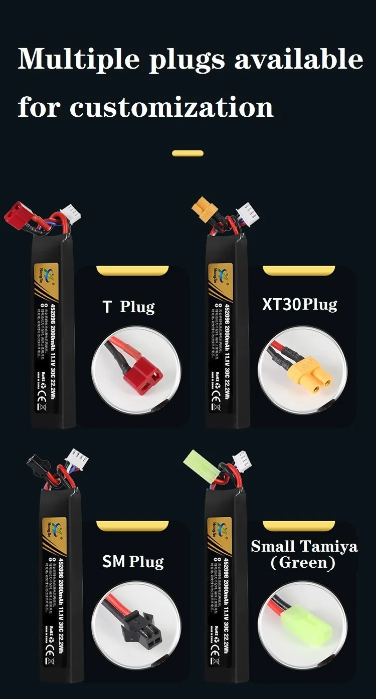 Water Gun Airsoft LiPo Battery 3S 11.1V 2800mAh 5020120 T/Small Tamiya Plug for Airsoft BB Air Pistol Electric Toys Guns Parts