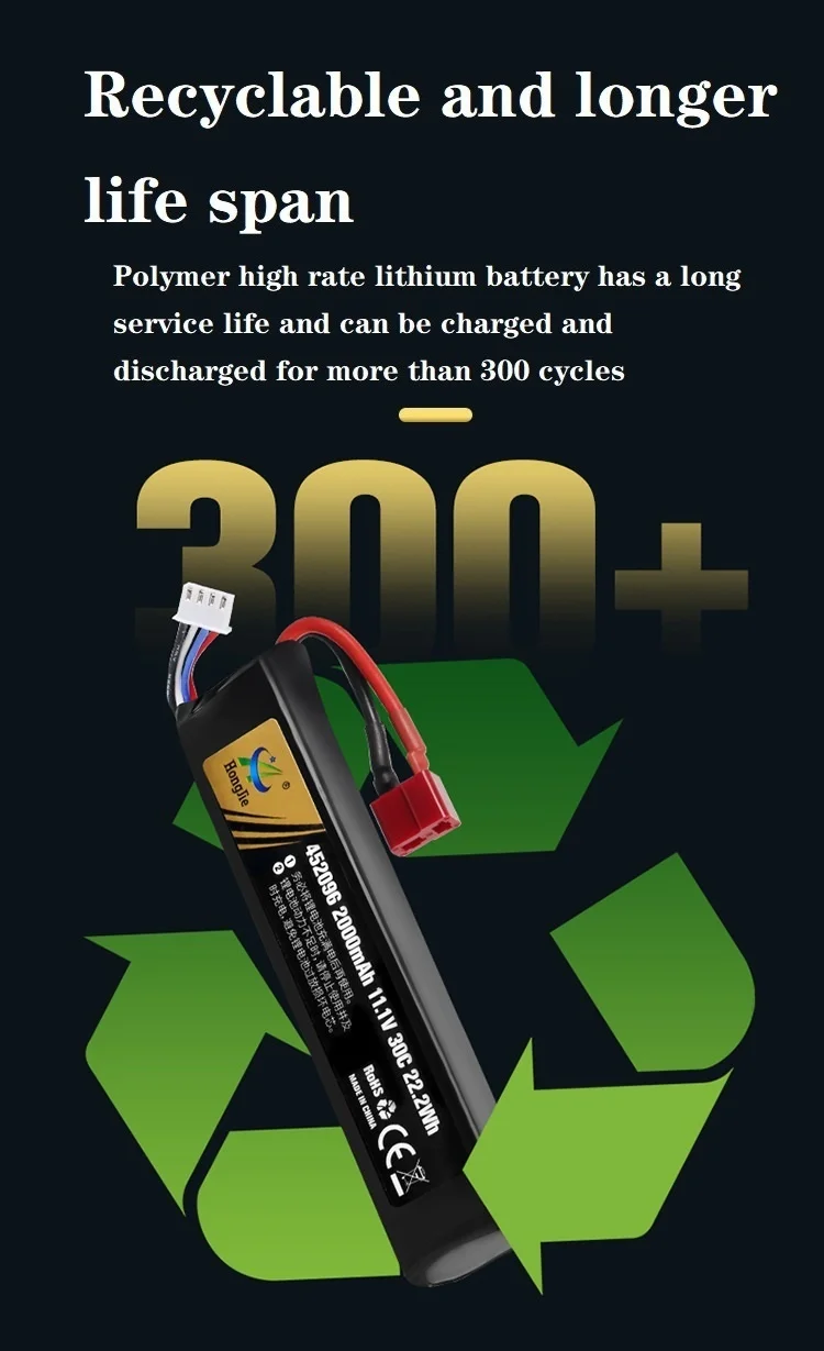 Water Gun Airsoft LiPo Battery 3S 11.1V 2800mAh 5020120 T/Small Tamiya Plug for Airsoft BB Air Pistol Electric Toys Guns Parts