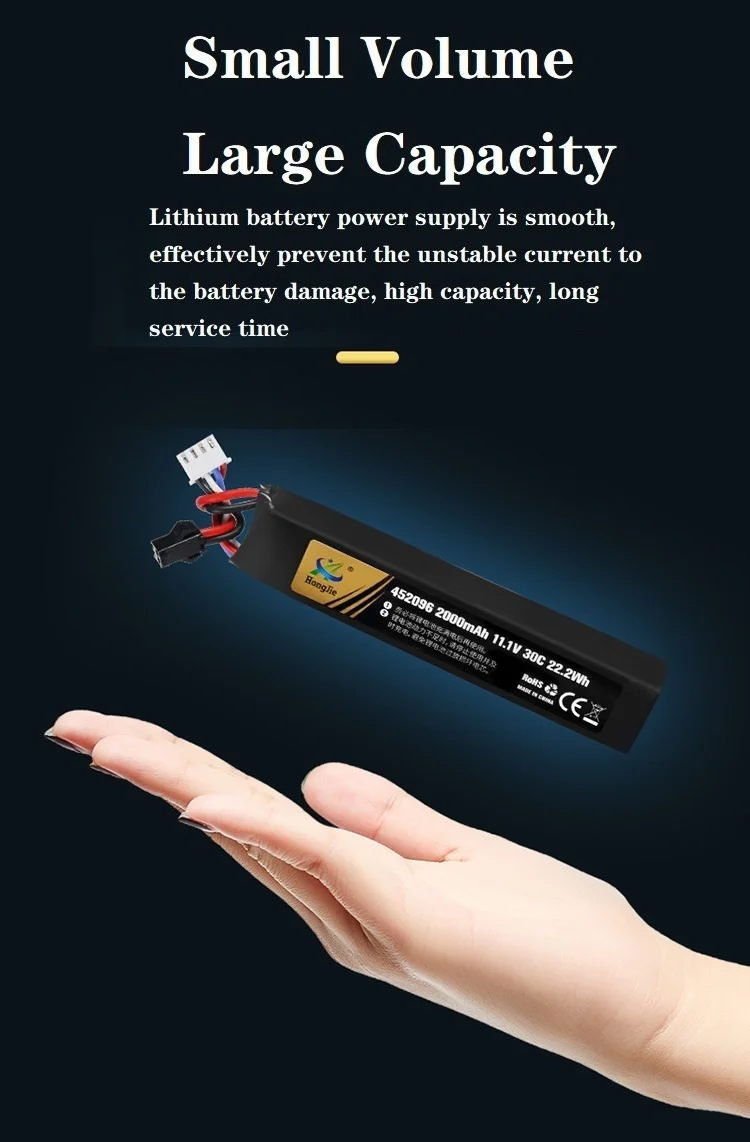 Water Gun Airsoft LiPo Battery 3S 11.1V 2800mAh 5020120 T/Small Tamiya Plug for Airsoft BB Air Pistol Electric Toys Guns Parts