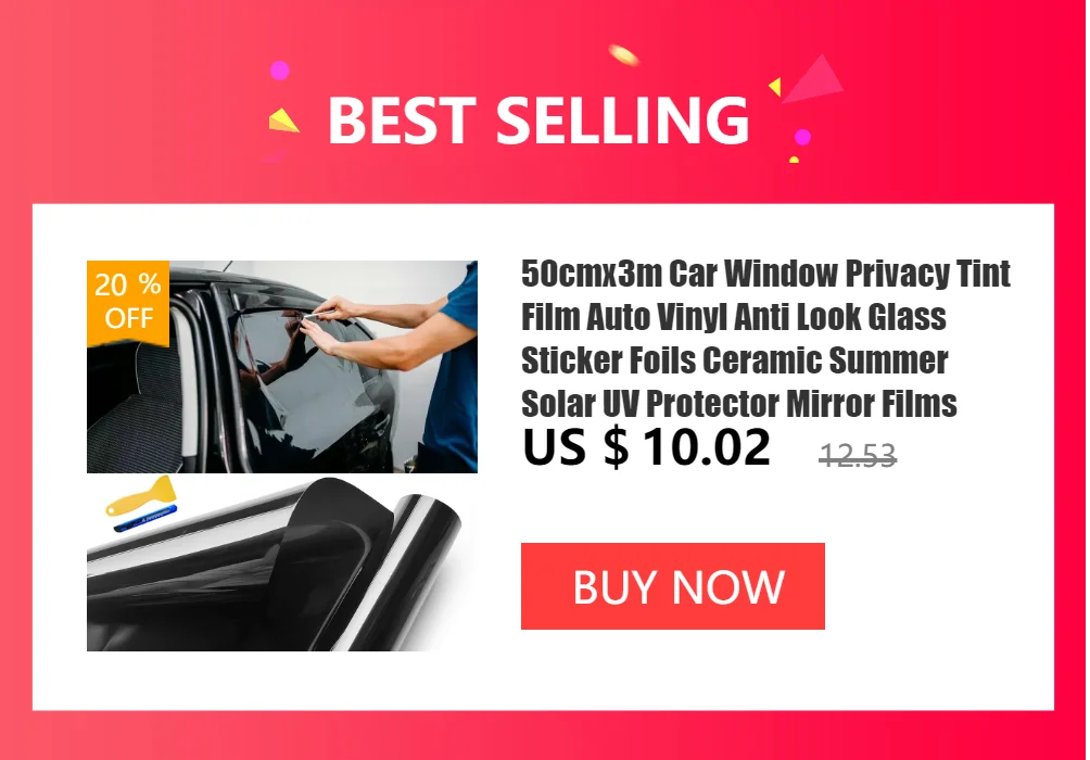 50cmx3m Car Window Privacy Tint Film Auto Vinyl Anti Look Glass Sticker Foils Ceramic Summer Solar UV Protector Mirror Films