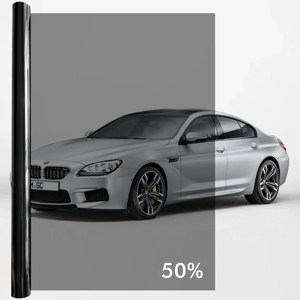 50cmx3m Car Window Privacy Tint Film Auto Vinyl Anti Look Glass Sticker Foils Ceramic Summer Solar UV Protector Mirror Films