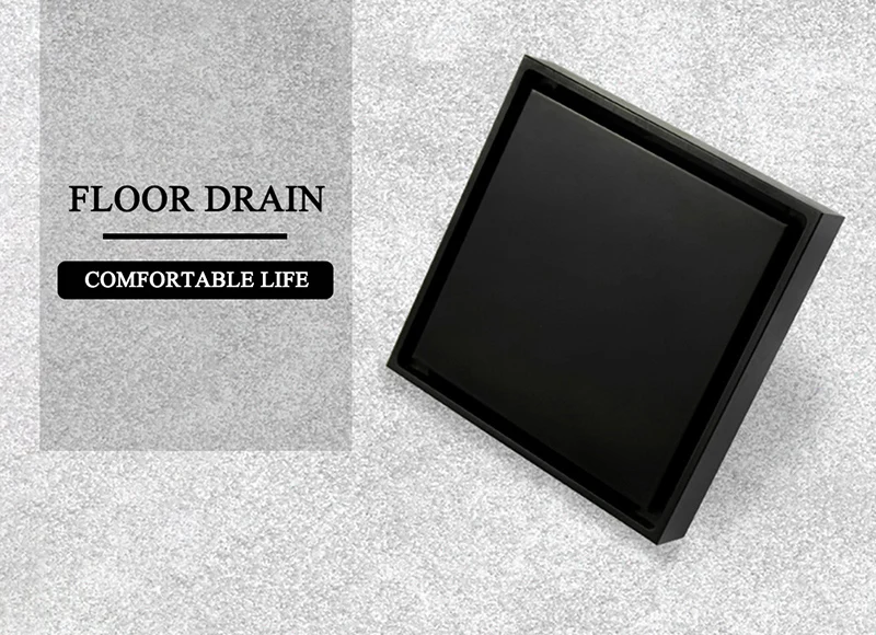 304Stainless Steel Floor Drain10cm Shower Floor Drain Bathroom Shower Invisible Floor Drain Toilet Balcony Waste Grates Strainer