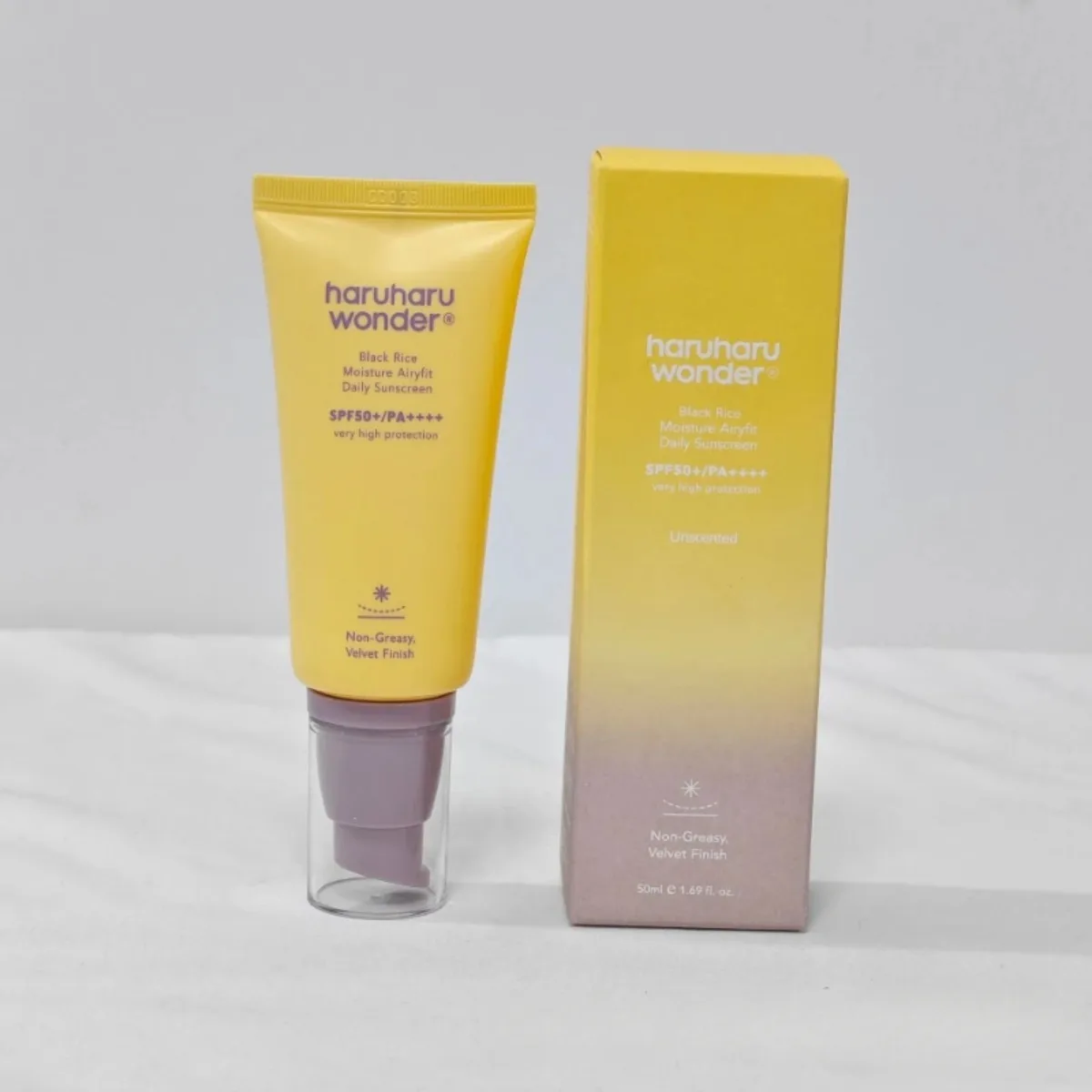 Haruharu Wonde Sunscreen Physical Black Rice Moisturizing, Non-Sticky and Brightening 50ml