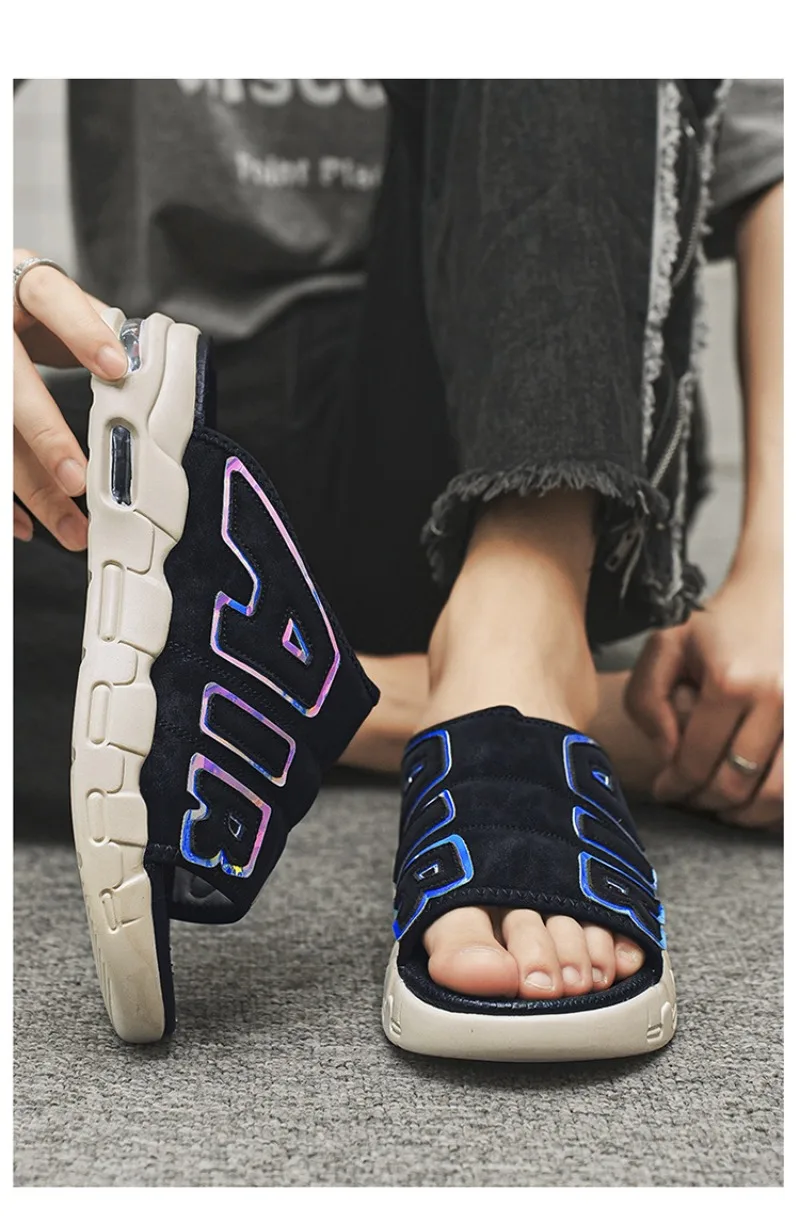 Men's Slippers 2025 Summer Breathable Slippers Large Fashion Platform Casual Shoes for Men New Light Sneakers Zapatos De Hombre