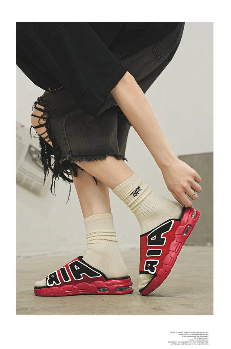 Men's Slippers 2025 Summer Breathable Slippers Large Fashion Platform Casual Shoes for Men New Light Sneakers Zapatos De Hombre