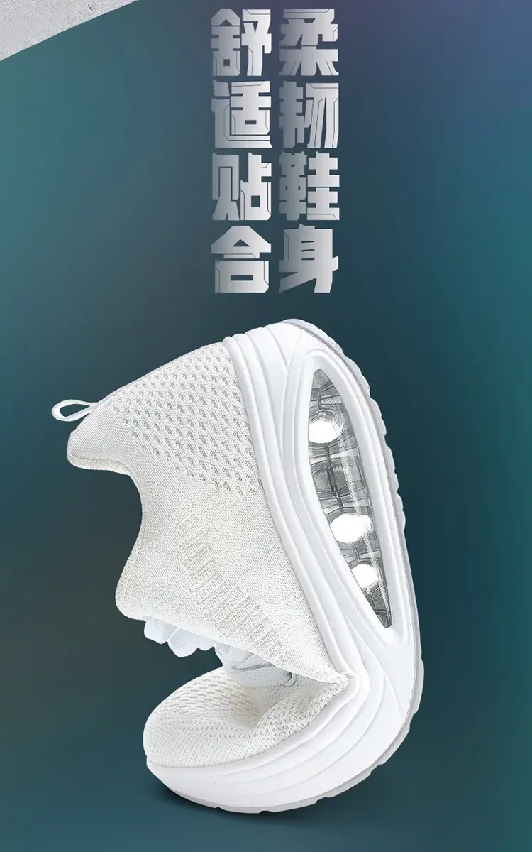 Summer Trend Shoes for Woman Thick Soled High-quality Outdoor Walking Vulcanized Shoes, Mesh Breathable Casual Platform Shoes