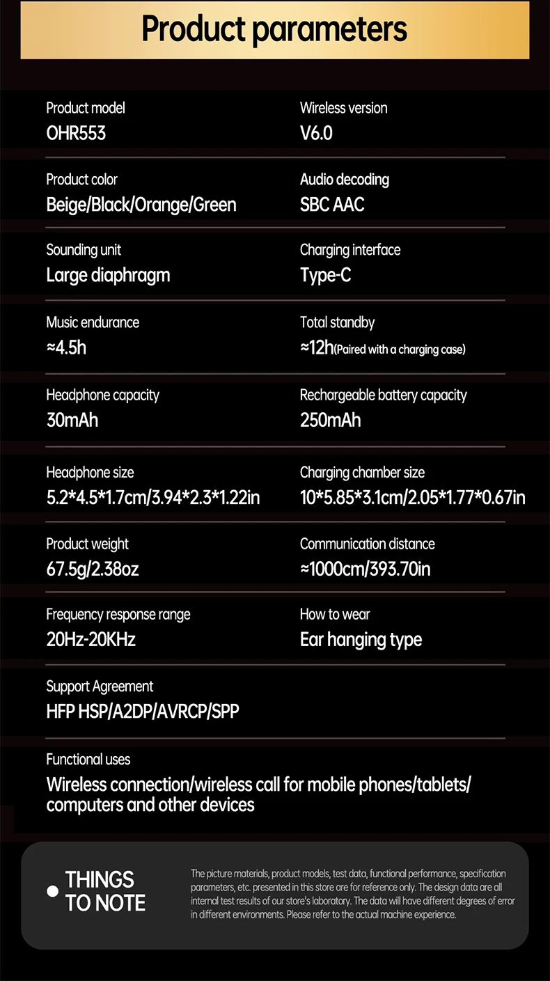 [Official Acer Product] Ohr553 Wireless Bluetooth Earphones with Earhook Design, Ows Design, Hd Calls, Comfortable Wear, Suitable for Sports and Running, Compatible with Mobile Phones, Tablets, and Laptops