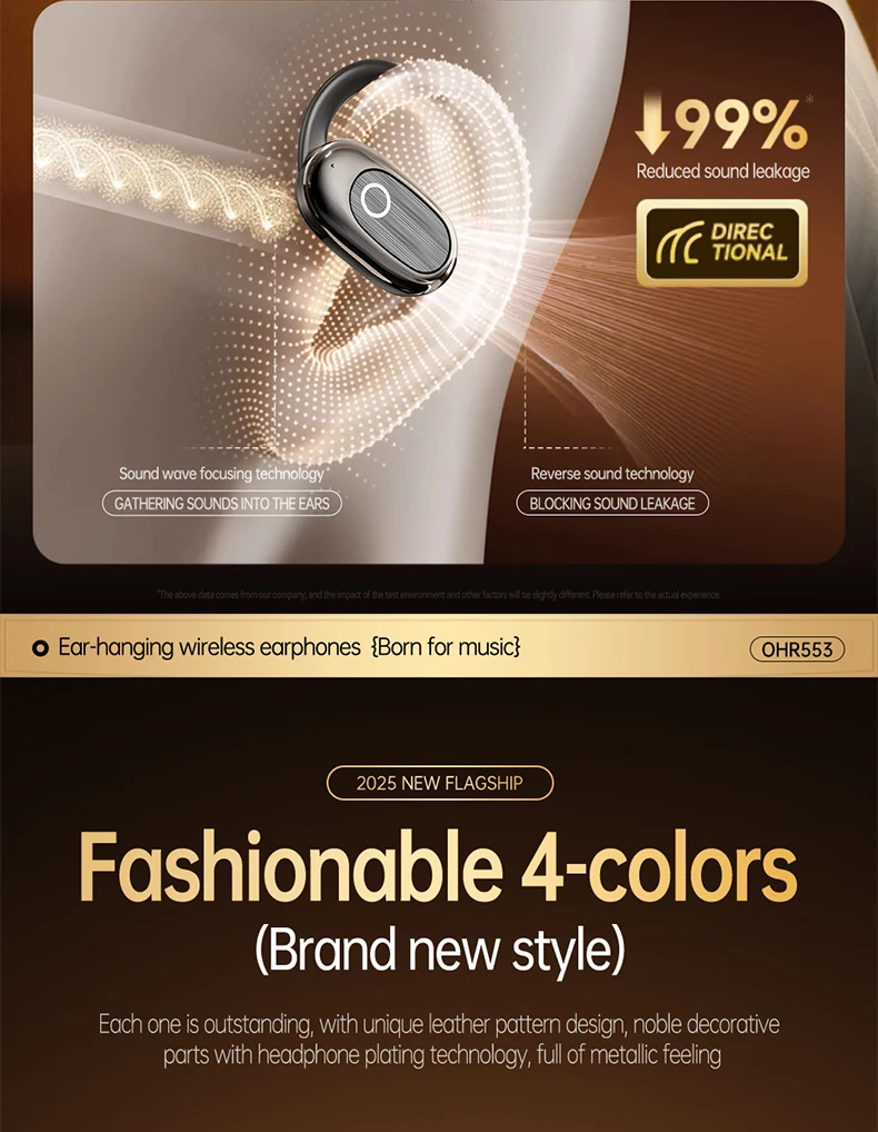 [Official Acer Product] Ohr553 Wireless Bluetooth Earphones with Earhook Design, Ows Design, Hd Calls, Comfortable Wear, Suitable for Sports and Running, Compatible with Mobile Phones, Tablets, and Laptops