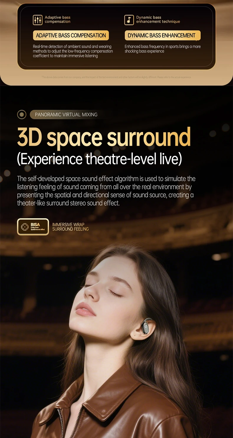 [Official Acer Product] Ohr553 Wireless Bluetooth Earphones with Earhook Design, Ows Design, Hd Calls, Comfortable Wear, Suitable for Sports and Running, Compatible with Mobile Phones, Tablets, and Laptops