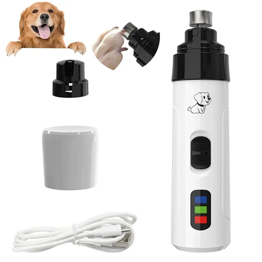 Electric Pet Nail Clippers USB Rechargeable Dog Nail Grinder Portable Small Dog Cat Nail Pet Grooming Tool For Cat Big And Small