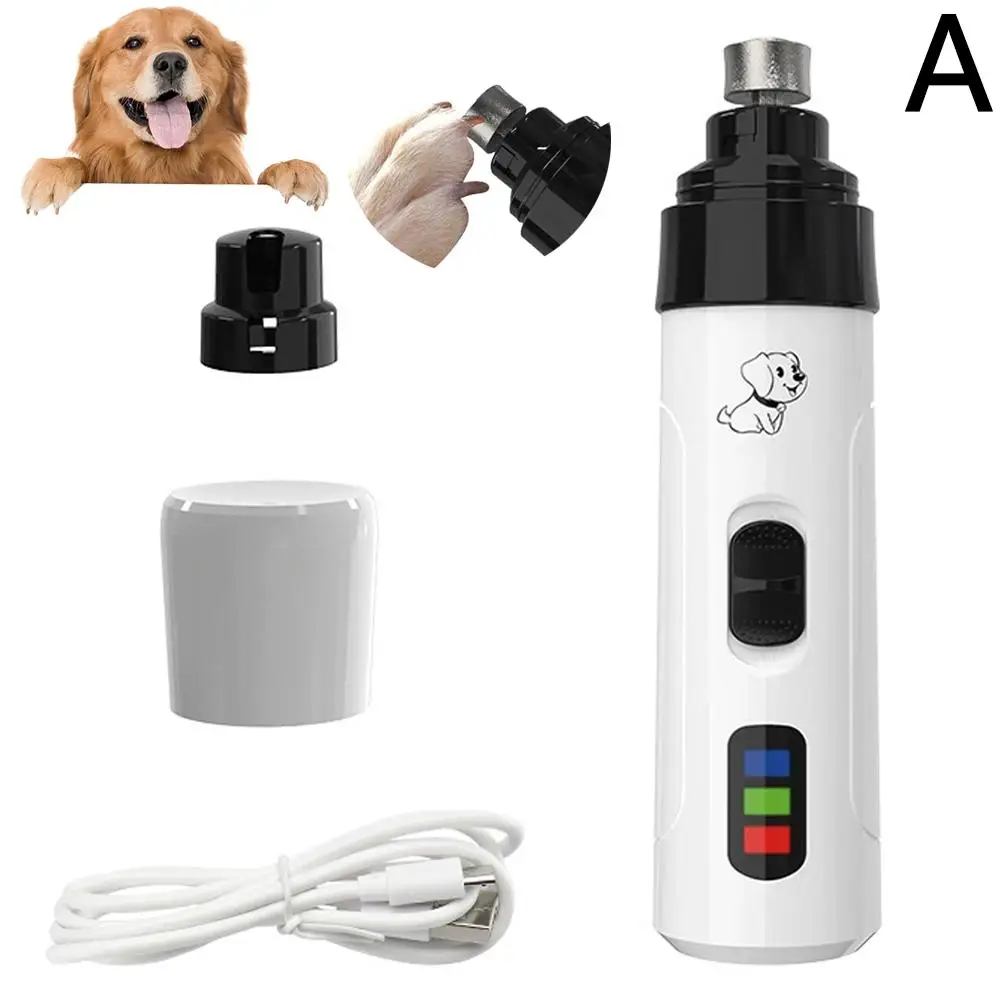 Electric Pet Nail Clippers USB Rechargeable Dog Nail Grinder Portable Small Dog Cat Nail Pet Grooming Tool For Cat Big And Small