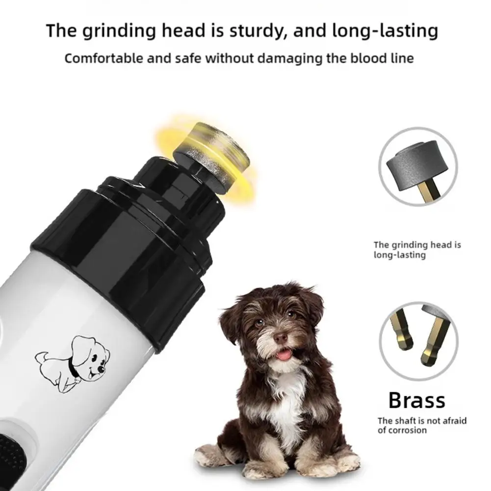 Electric Pet Nail Clippers USB Rechargeable Dog Nail Grinder Portable Small Dog Cat Nail Pet Grooming Tool For Cat Big And Small