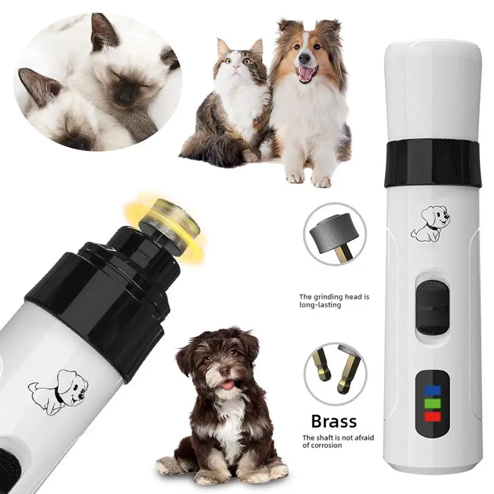 Electric Pet Nail Clippers USB Rechargeable Dog Nail Grinder Portable Small Dog Cat Nail Pet Grooming Tool For Cat Big And Small