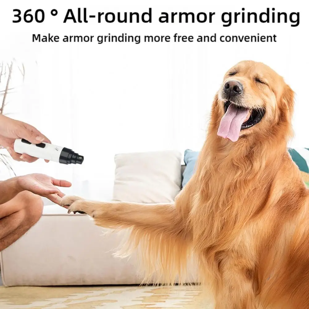 Electric Pet Nail Clippers USB Rechargeable Dog Nail Grinder Portable Small Dog Cat Nail Pet Grooming Tool For Cat Big And Small