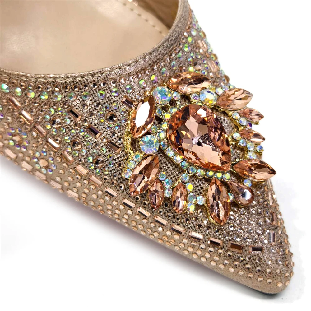 Venus Chan- Green Color High Heels for Ladies Popular Design African Ladies Shoes and Bag Set INS Style Elegant 2024 Newest
