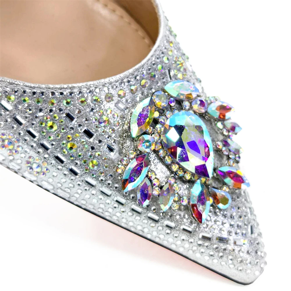 Venus Chan- Green Color High Heels for Ladies Popular Design African Ladies Shoes and Bag Set INS Style Elegant 2024 Newest