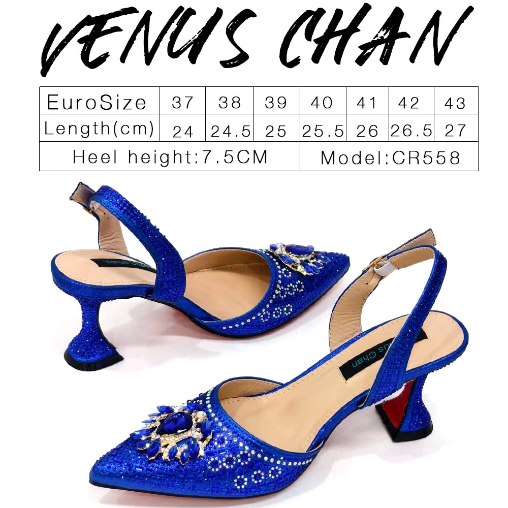 Venus Chan- Green Color High Heels for Ladies Popular Design African Ladies Shoes and Bag Set INS Style Elegant 2024 Newest