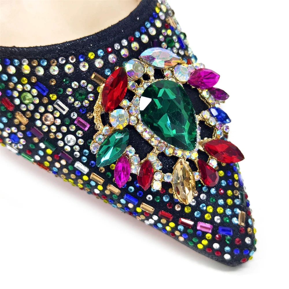 Venus Chan- Green Color High Heels for Ladies Popular Design African Ladies Shoes and Bag Set INS Style Elegant 2024 Newest
