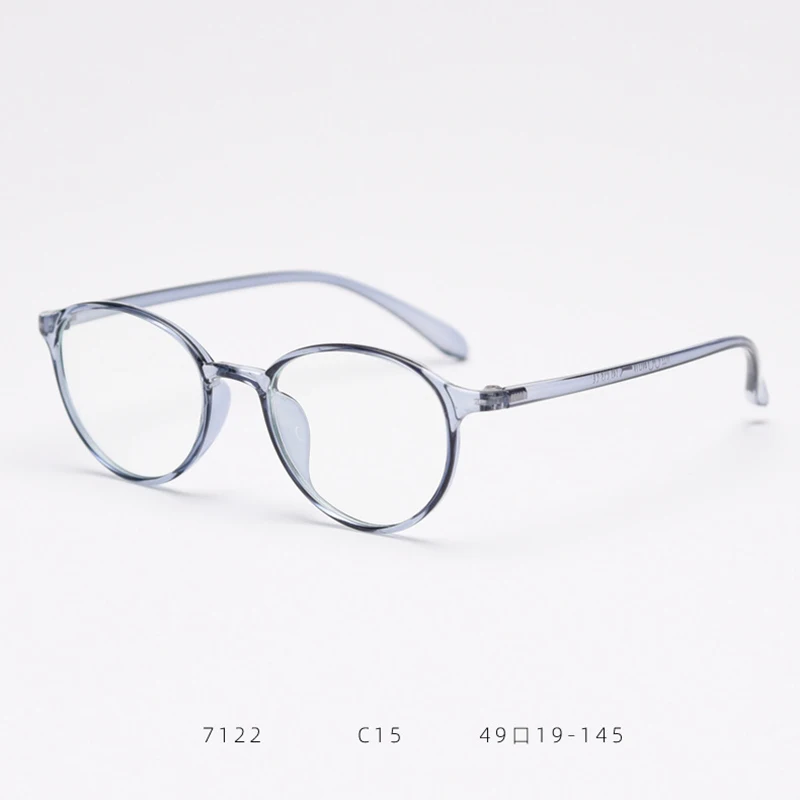 Fashion Eyeglasses TR90 Frame Round Shape Glasses Anti Blue Light Spectacles Lightweight Eyewear for Women Men