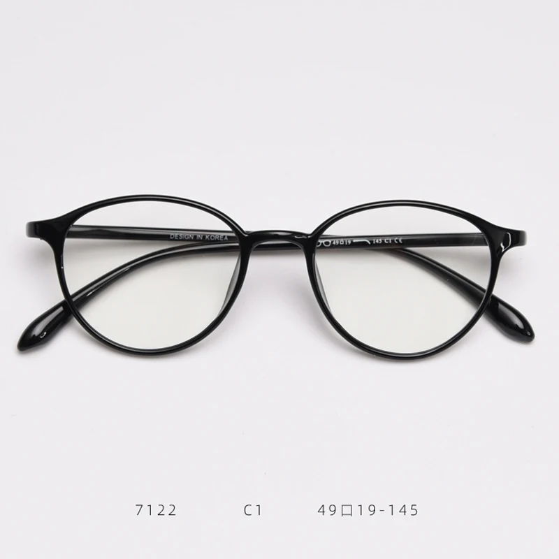 Fashion Eyeglasses TR90 Frame Round Shape Glasses Anti Blue Light Spectacles Lightweight Eyewear for Women Men