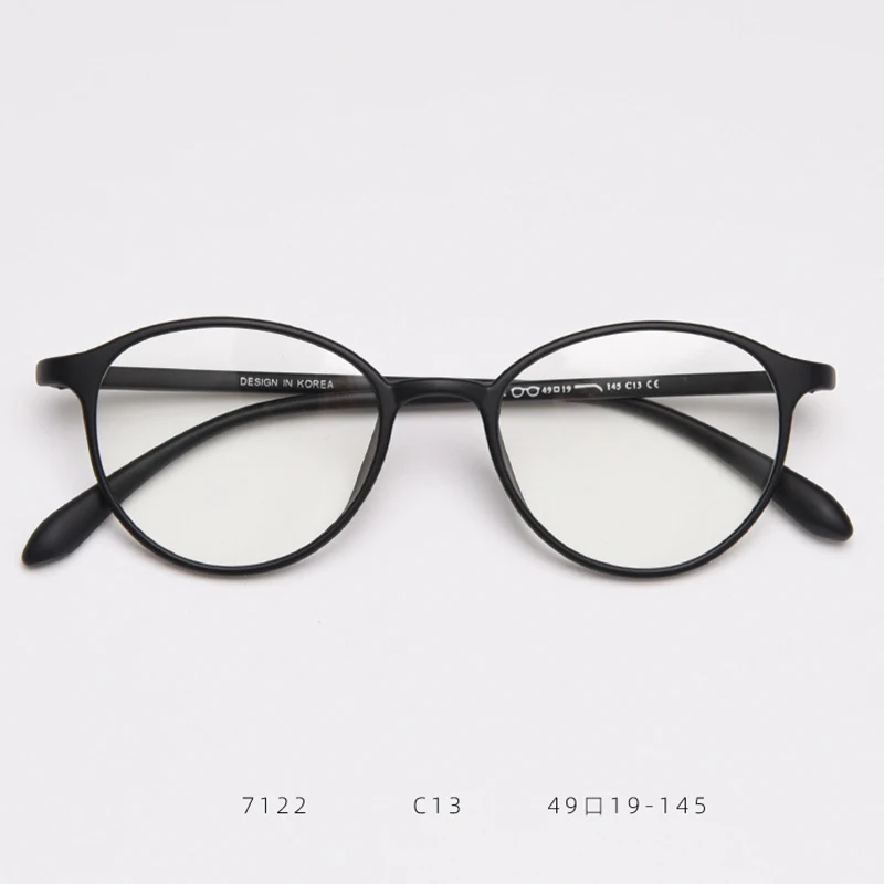 Fashion Eyeglasses TR90 Frame Round Shape Glasses Anti Blue Light Spectacles Lightweight Eyewear for Women Men
