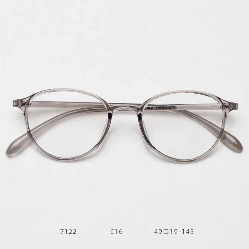 Fashion Eyeglasses TR90 Frame Round Shape Glasses Anti Blue Light Spectacles Lightweight Eyewear for Women Men