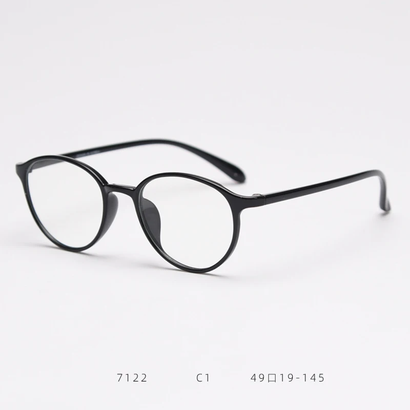 Fashion Eyeglasses TR90 Frame Round Shape Glasses Anti Blue Light Spectacles Lightweight Eyewear for Women Men