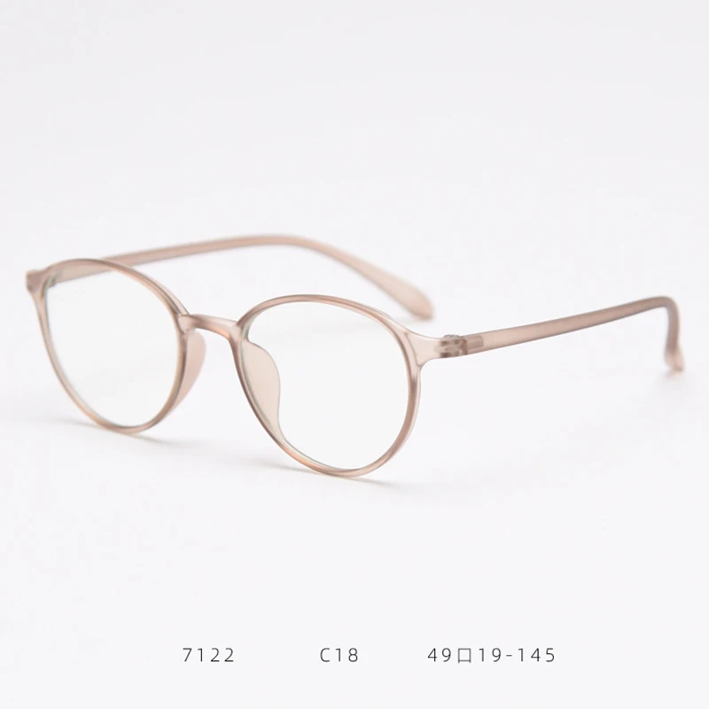 Fashion Eyeglasses TR90 Frame Round Shape Glasses Anti Blue Light Spectacles Lightweight Eyewear for Women Men