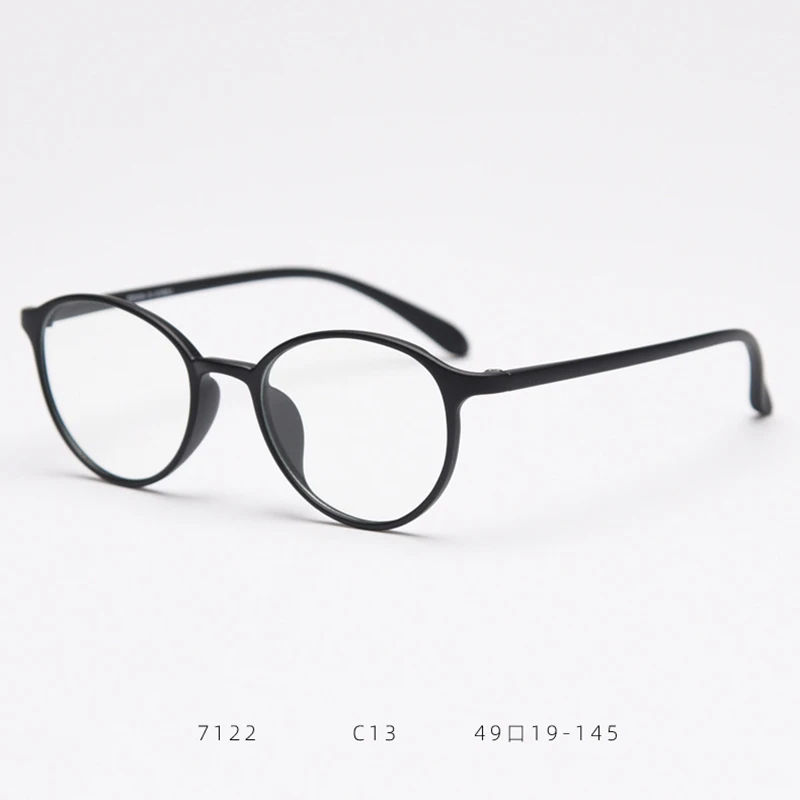 Fashion Eyeglasses TR90 Frame Round Shape Glasses Anti Blue Light Spectacles Lightweight Eyewear for Women Men